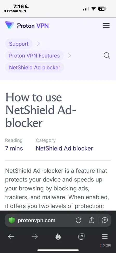 Thông tin chi tiết về tính năng Netshield của Proton VPN