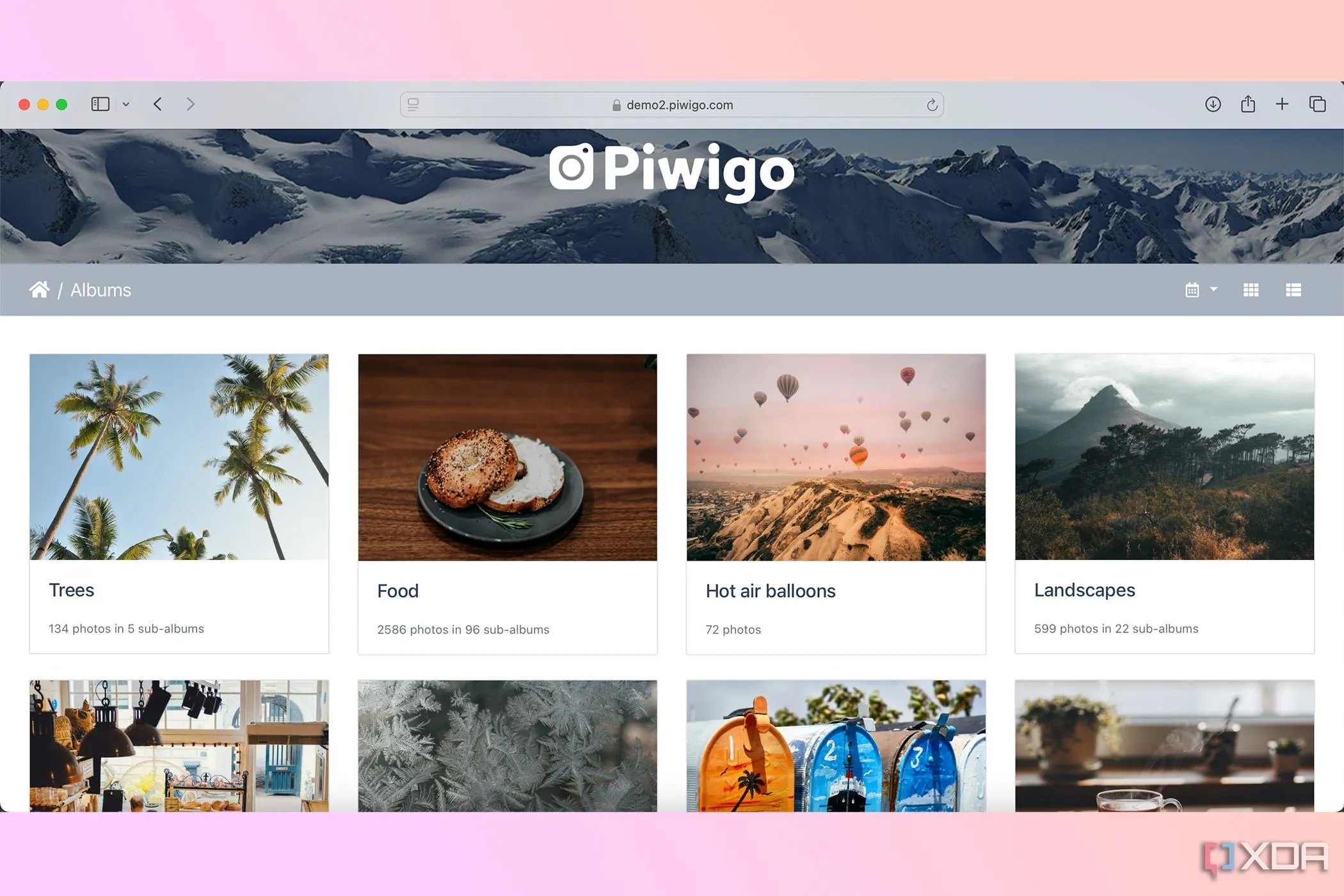 Thư viện ảnh Piwigo với giao diện quản lý chuyên nghiệp cho số lượng lớn ảnh