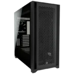 Thùng máy Corsair 5000D Airflow với thiết kế lưới phía trước, tối ưu luồng khí cho hệ thống PC