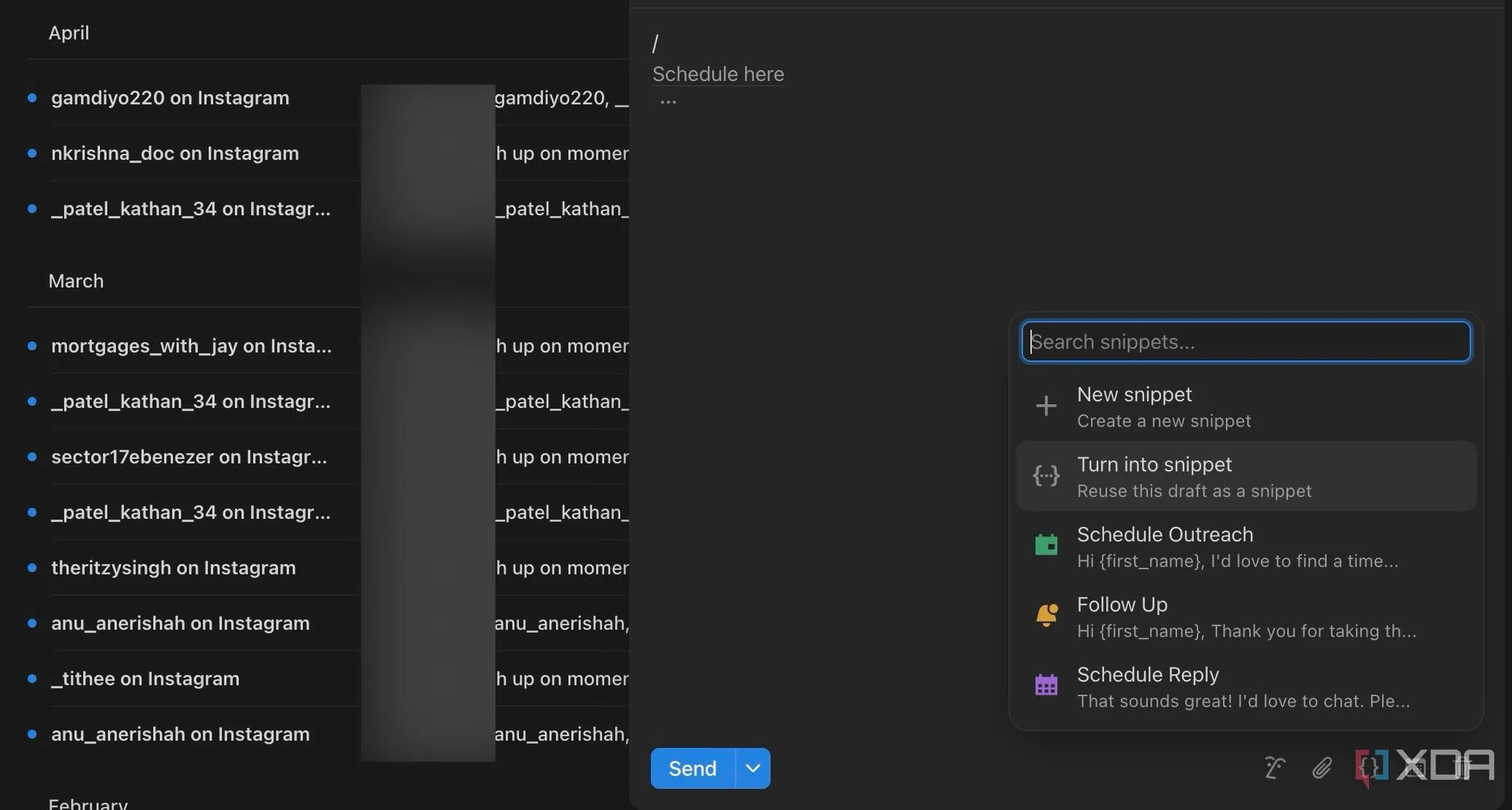 Tích hợp Notion Mail với các ứng dụng Notion Pages và Calendar, cho phép chèn liên kết cuộc họp và ghi chú.