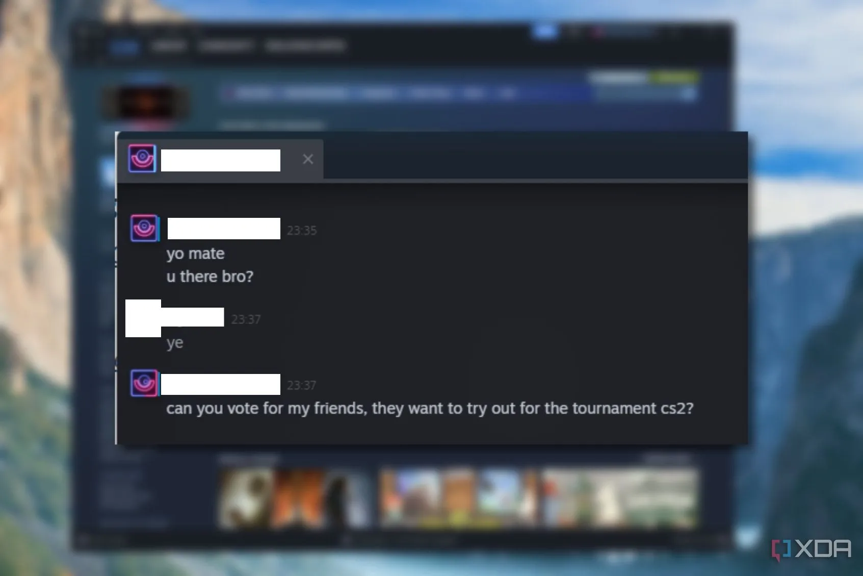 Tin nhắn lừa đảo Steam được kẻ xấu gửi từ tài khoản bị chiếm đoạt, lừa bạn bè click vào link độc hại