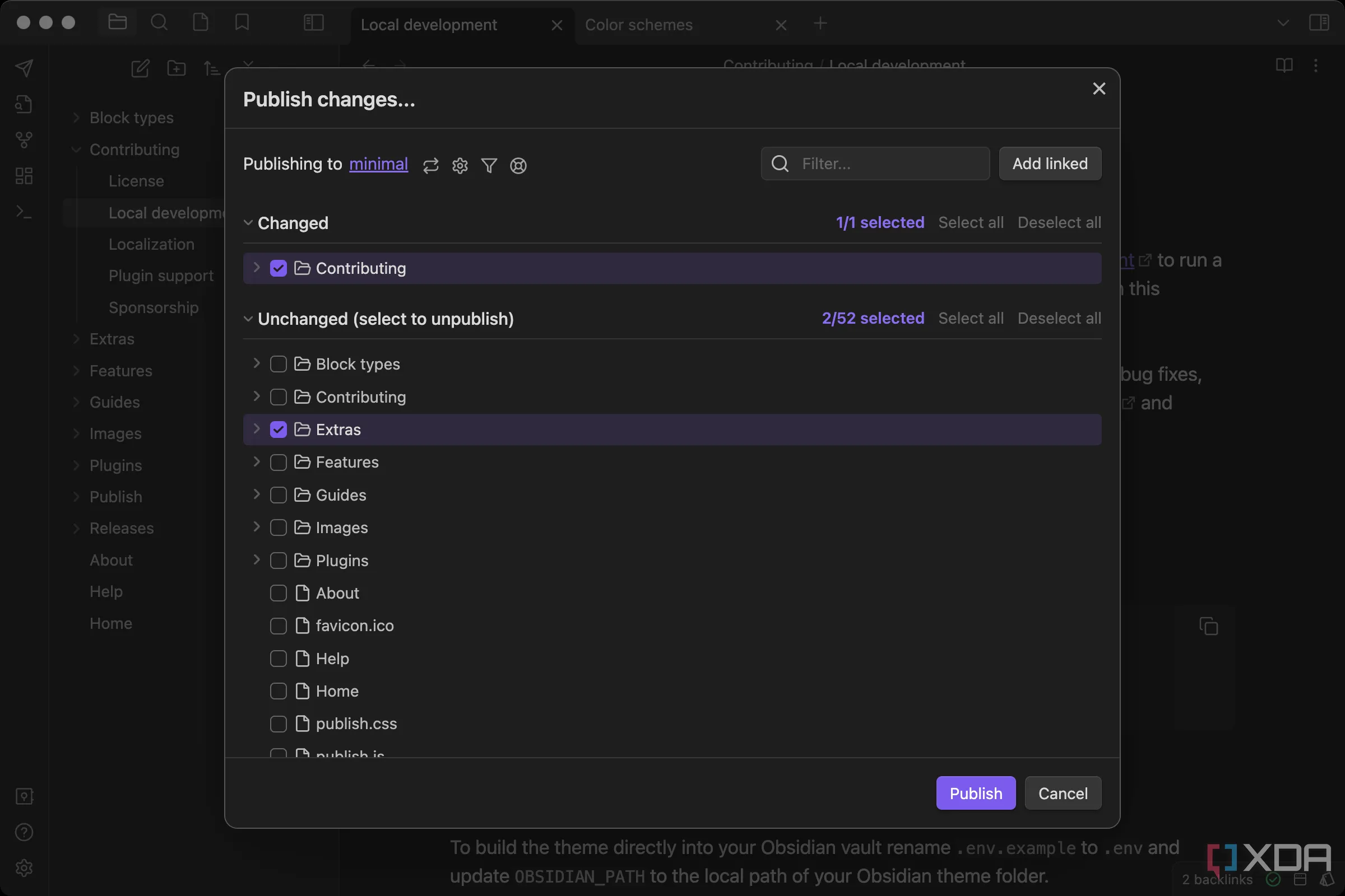 Tính năng Obsidian Publish giúp dễ dàng tạo trang web hoặc wiki từ các ghi chú của bạn.