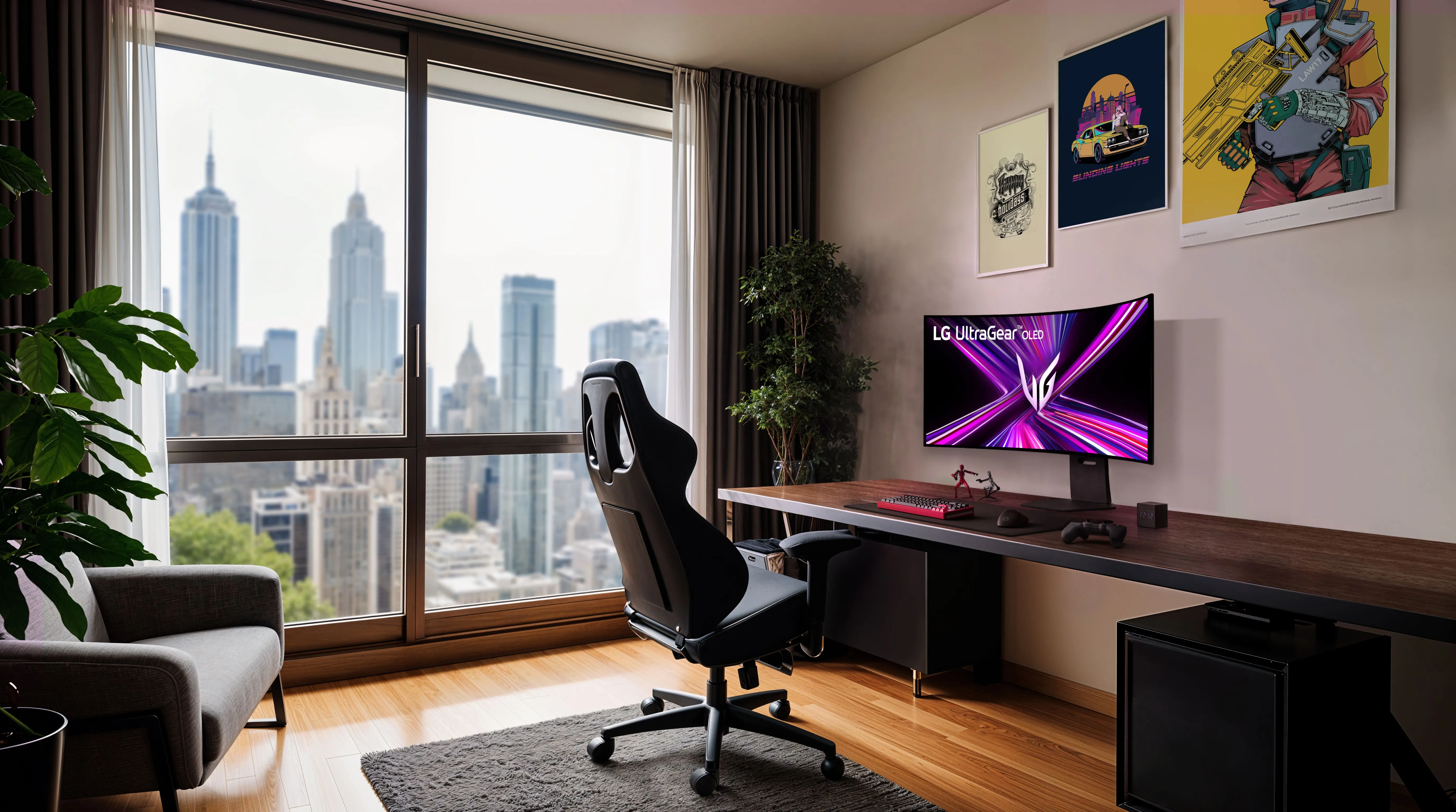 Trải nghiệm chơi game trên màn hình cong LG UltraGear OLED 5K2K sống động