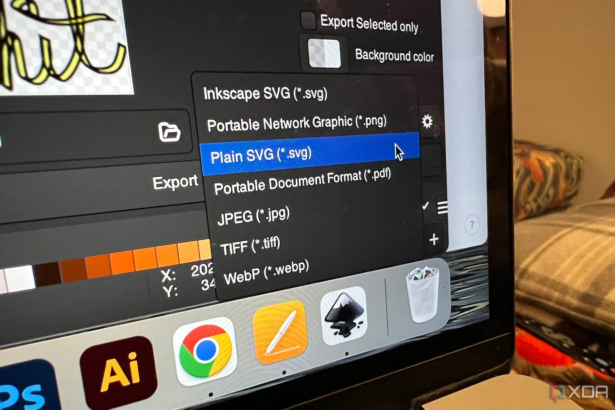 Tùy chọn xuất file đa dạng của Inkscape, bao gồm định dạng SVG sạch và tương thích