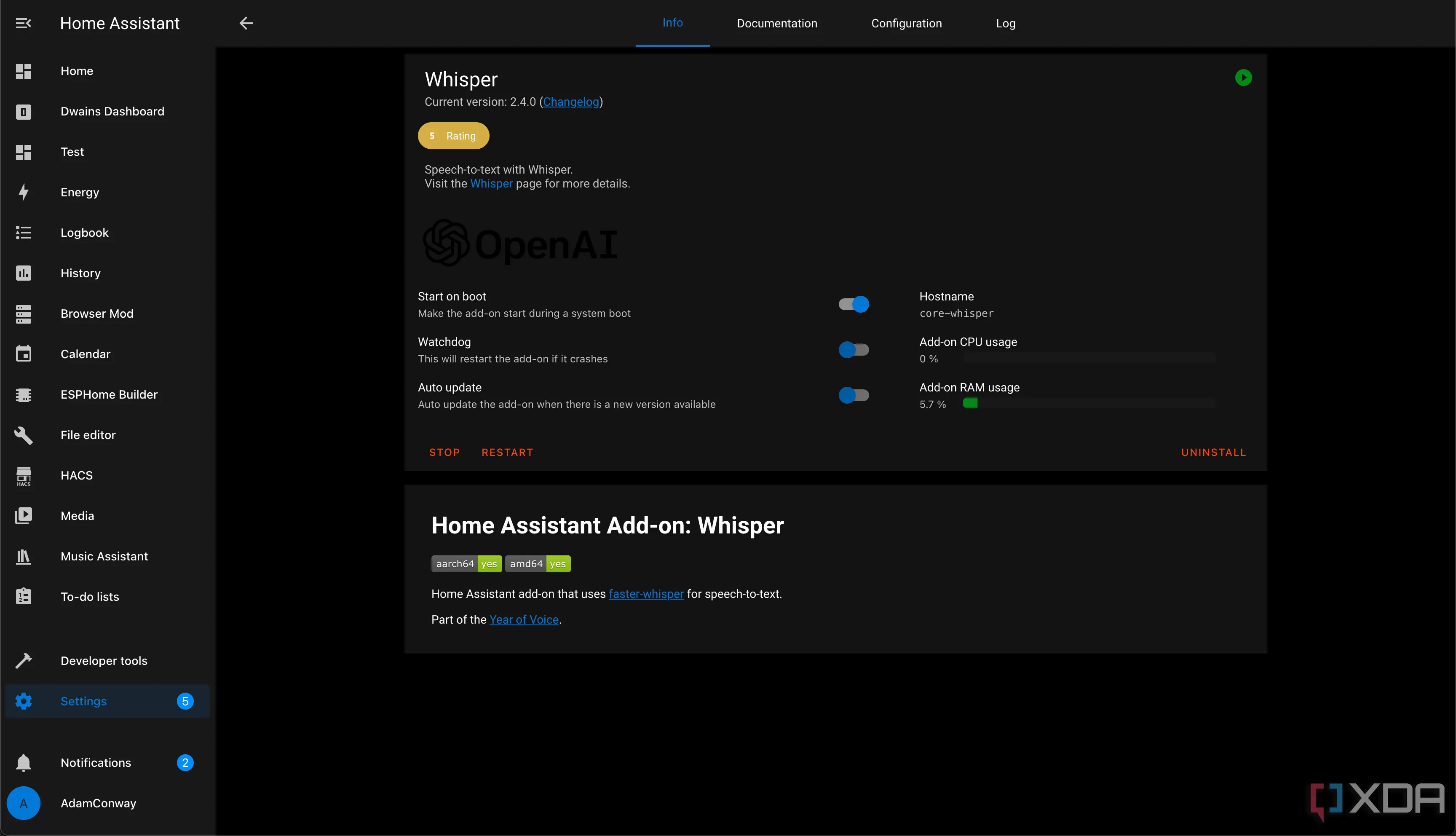 Whisper add-on trên Home Assistant cải thiện tốc độ nhận diện giọng nói