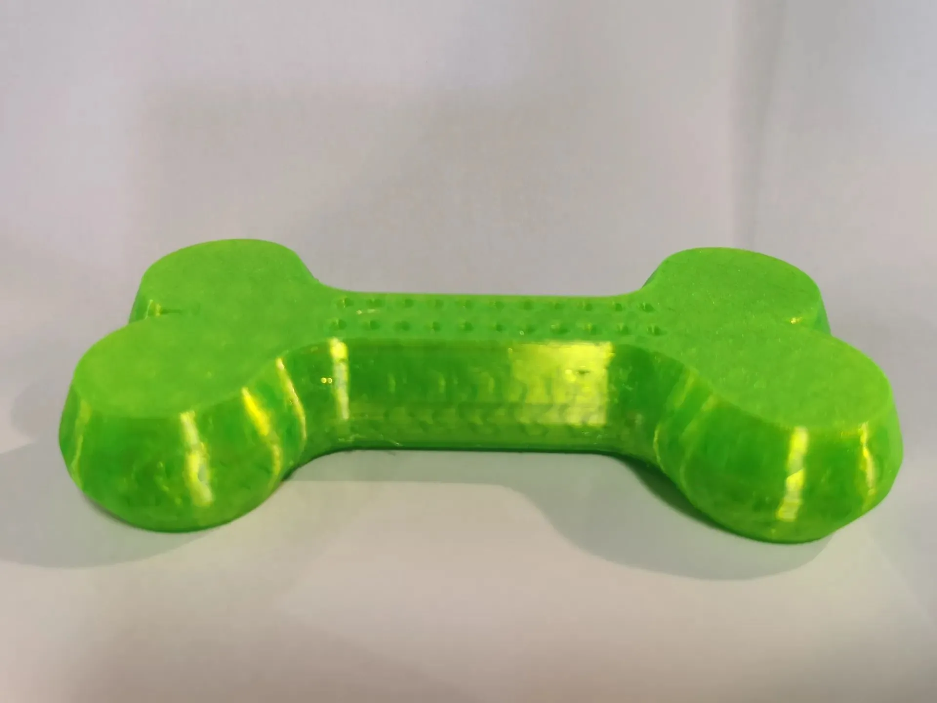 Xương đồ chơi cho chó được in 3D bằng vật liệu TPU an toàn, bền bỉ và đàn hồi, lý tưởng cho trò chơi ném bắt.